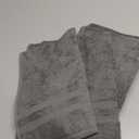 Superior Egyptian Cotton Pile Face Towel/Washcloth Set of 6, Ultra Soft Luxury Towels, Thick Plush Essentials, Absorbent Heavyweight, Guest Bath, Hotel, Spa, Home Bathroom, Shower Basics, Charcoal