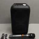 Karaoke Machine, Portable Bluetooth Speaker with 2 Wireless Karaoke Microphones, Karaoke Machine for Adults Kids with PA System, Support TWS/TF/USB/AUX for Home Party Stage Monitors,Xmas Gifts (Black)