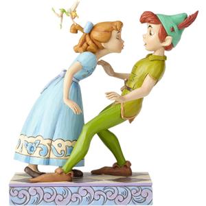 Enesco Disney Traditions by Jim Shore 65th Anniversary Peter Pan and Wendy Stone Resin, 7.4 Figurine, 7.4 Inches, Multicolor
