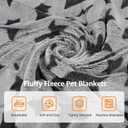 Nobleza Waterproof Dog Cat Blanket, 3PCS Warm Soft Pet Mat Set for Sofa Bed Indoor Sleep Furniture Protector Outdoor Car, Puppy Winter Blanket for Large Medium Small Pet, Reversible Sherpa Fleece (40x32'', Grey)