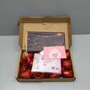 Waipfaru 24 Pcs Glitter Roses Bouquet, DIY Fake Flowers Bouquet, Artificial Red Rose Bouquet for Valentines, Anniversary, Engagement, Wedding