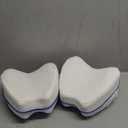 Knee Pillow for Side Sleepers for Back Pain,Leg Pillow for Side Sleepers, Memory Foam Cushion Knee Support Pillows,Pain Relief, Pregnancy Travel Pillow with Extra Washable Cover (One Size, White)