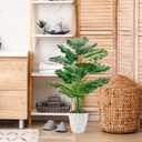 Der Rose 28" Tall Fake Plants Large Artificial Monstera Faux Potted Plants Indoor with White Pot for Home Office Living Room Decor