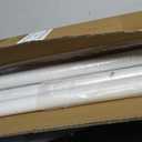 White Tension Curtain Rod 51-126 Inch, Long Curtain Rod No Drilling for Window or Bathroom Patio, Outdoor Tension Rod for Patio, Easy to Install, Never Rust, Rod Diameter 1.26 Inches-White