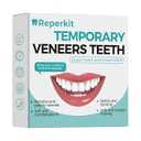 Temporary Snap on Veneers, Natural Looking False Teeth Dentures for Men and Women, Comfortable Fit for Upper and Lower (White)