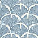 Tempaper x Novogratz Waverly Blue Feather Palm Removable Peel and Stick Wallpaper, 20.5 in X 16.5 ft, Made in The USA