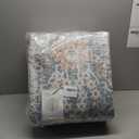 PureCozy Gray Area Rug 8x10 Machine Washable Large Vintage Living Room Distressed Non Slip Carpet Traditional Indoor Bedroom Grey Retro Floral Accent Throw Rug for Office Kitchen Dining Room