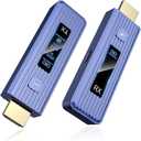 New-Gen Wireless HDMI Transmitter and Receiver, 360FT/110M Wireless HDMI, LED Display, 4K Decode & 1080P Output, Zero Latency, Plug & Play, 5.8+2.4G for Video and Audio to Monitor from Laptop/TV Box