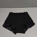 SheBuddy Butt Lifting Panties, Tummy Control Shapewear for Women Compression Underwear Short Lace Butt Lifter Shapewear (Medium, Black-1)