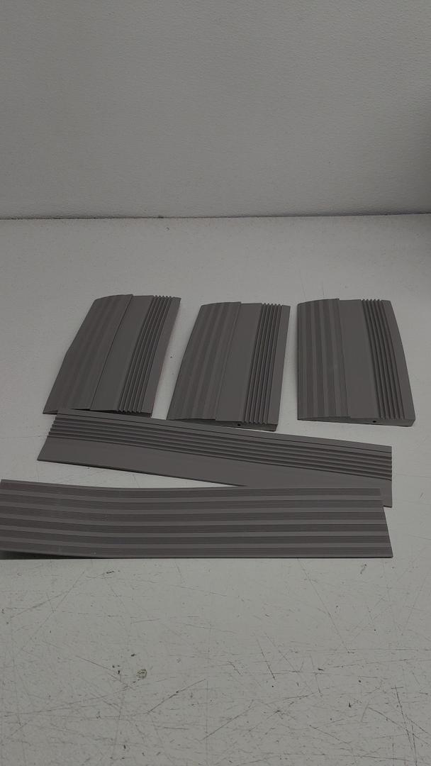 Heavy Duty Wheelchair Ramps - 1.26" Rise Solid Rubber Power Ramp for Door Thresholds, Indoor/Outdoor 17x35/ 11x6