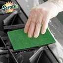 SCRUBIT Scouring Pads - Heavy Duty Scrub Pads for Cleaning Dishes - Non-Scratch - Reusable - Green (50, Green)