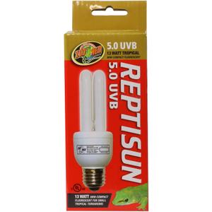 Zoo Med ReptiSun 5.0 Mini Compact Fluorescent Lamp 13 Watts (1 Count (Pack of 1))