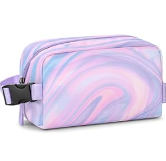 Choco Mocha Small insulated Snack Bag Kids Freezer Snack Bags Small Cooler Bag for Kids, School Insulated Lunch Bags, Fluid Purple