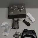 Foldable Drone with Camera for Kids Beginners - Remote Control Helicopter Toys Gifts for Boys Girls, 1080P HD FPV RC Drones with 2 Batteries, One Key Start, Carrying Case, Gesture Selfie, Dark Grey