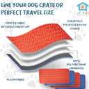 Guinea Pig Cage Liner - Pack of 4 Washable Pee Pads for Dogs, Smooth Fleece Guinea Pig Bedding for Cage & Crates, Reusable & Waterproof Puppy Pee Pads - 47x24 Inches, Red Blue Piggies