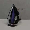 Hamilton Beach Steam Iron for Clothes & Garment Steamer with Smooth Press Stainless Steel Soleplate, 1200 Watts, 8 Retractable Cord, Black (14214)