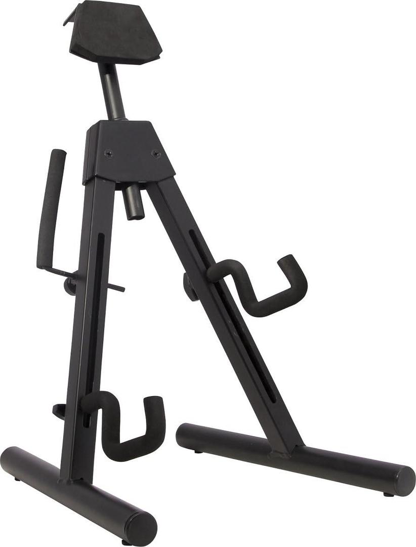 Fender Universal A-Frame Guitar Stand for Electric and Bass Guitars, Height Adjustable Padded Rest, Dual Adjustable Yokes