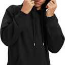 Zylioo Men Tall Sweatshirt Crewneck Pullover Long Fit Soft Casual Sweatshirt Top for Tall Men Daily Wear (Black)