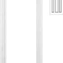 Pushglossy 7'' x 18'' Entry Door Frame Insert Only Replacement Kit (Glass Not Included)1 Lite Exterior Front Door Window Frame Grille Inserts Replacement Kit for Home Improvement