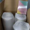 AAAAAcessories D-Shaped Chair Cushions, 2" Thick Dining Chair Pads with Ties and Removable, Machine-Washable Cover, 17" x 16", Set of 8, Oatmeal Beige