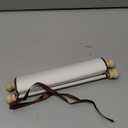 Epakh 1 Pcs Blank Scroll Paper with Wood Rods for Naughty or Nice List, Writing, Wedding Vows, Drawing, Cosplay Prop, Renaissance, Tabletop Role (7.5 x 30 Inch, White)