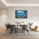 Quorin Mermaid Large Wall Art Sea Ocean Mermaid Pictures Colorful Undersea Wall Decor Canvas Print Painting Artwork for Bathroom Living Room Bedroom 36L x 24W