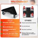 Furniture Movers with Wheels & Lifter Kit, Furniture Dolly Heavy Duty, Moving Appliance Gliders for Sofa Fridge Washing Machine (Heavy Duty)