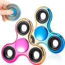Fidget Spinner 2 Pack, Fidget Spinners for Kids Adults, Fidgets Toys Anxiety Relief Hand Spinner Party Favors for ADHD Autism Gifts, Classroom Rewards for Boys Girls