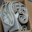 Hazo Haus Oushak 3x20 Wide Hallway Runner Rug - Vintage Turkish Floral, Washable Low Pile Non Slip 20ft Extra Long Runners for Large Kitchen, Hall Way - Blue and Green Décor