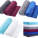 6 Pcs Microfiber Bath Towel(30 x 60), Quick Drying, Oversized, Soft, Very Absorbent and Extra Large Fitness Towel Fast Drying Washcloth for Bath Fitness, Bathroom, Sports, Yoga, Travel, Pool, Beach (Multicolor)
