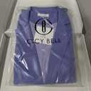 Cicy Bell Women's Casual Blazers Open Front Long Sleeve Work Office Suit Jackets Blazer (Large, Blue Purple)