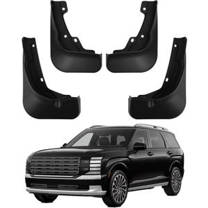 Mud Flaps Compatible with 2026 Hyundai Palisade Accessories All Weather Fender Guard Mudguards Sediment Protection No Need to Drill HolesOnly for Calligraphy