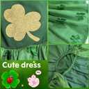 Idepet St. Patrick's Day Dog Dress with Bow Dog Tulle Skirt for Small Dog Girls Green Puppy Dress Cat Apparel Pet Holiday Outfits (Green 2, Large) (Large (Pack of 1))