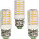 E26 Led Bulb 60 Watt Halogen Equivalent Warm White 3000K 1000 Lumen Non-Dimmable Lights for Room, Pack of 3