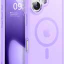 Newfuture Magnetic for iPhone 17 Case [Compatible with Magsafe] [Military Grade Drop Protection] Translucent Matte Anti-Scratch Shockproof Protective Phone Cover 6.3 Inch, Lilac Purple