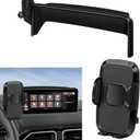 peleus Car Phone Holder for 2021-2025 Mazda CX-5 CX5 Car Mount for Mazda CX5 with 10.25-Inch Screen Fit for Most Smartphones Cell Phone Automobile Cradles Hands-Free 360 Degree Rotation