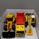 JOYIN 3 Pack Construction Toy - Excavator, Dump Truck and Loader, Moveable Claw & Lifting Back, Construction Truck Toy, Birthday Gift for Toddler Boys Kids