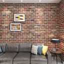 Art3d 10-Pack 52.5 Sq.Ft Faux Brick 3D Wall Panels Peel and Stick in Red Brown, Self Adhesive Waterproof Foam Wallpaper for Bedroom, Bathroom, Kitchen, 10pcs-27x27inch