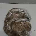Topcosplay 80s Mullet Wig for Men and Women Rock Disco Wigs Long Curly Brown Gradient White