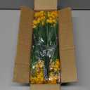 TURNMEON 20 Bundles Artificial Flowers for Outdoors, Summer Spring Grass Camellia Fake Flowers Plastic Plants,UV Resistant No Fade Faux Greenery for Gardens Porch Yards Cemetery Decor 500 Head (Yellow)