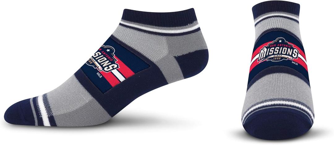 For Bare Feet Unisex Kid's MiLB Streak No Show Sock (Team)