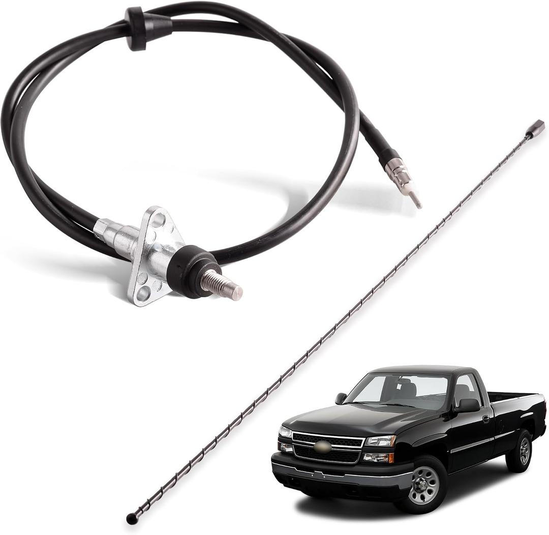Radio Antenna Base Assembly Compatible with 2002-2006 Cadillac Escalade, 1999-2006 Chevy Avalanche Silverado Suburban Tahoe, 1999-2006 GMC Sierra Yukon, Replace# 15829166