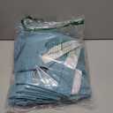 H.VERSAILTEX Linen Blackout Curtains 96 Inches Long 100% Absolutely Blackout Thermal Insulated Textured Linen Look Curtain Draperies Anti-Rust Grommet, Energy Saving with White Liner, 2 Panels, Teal