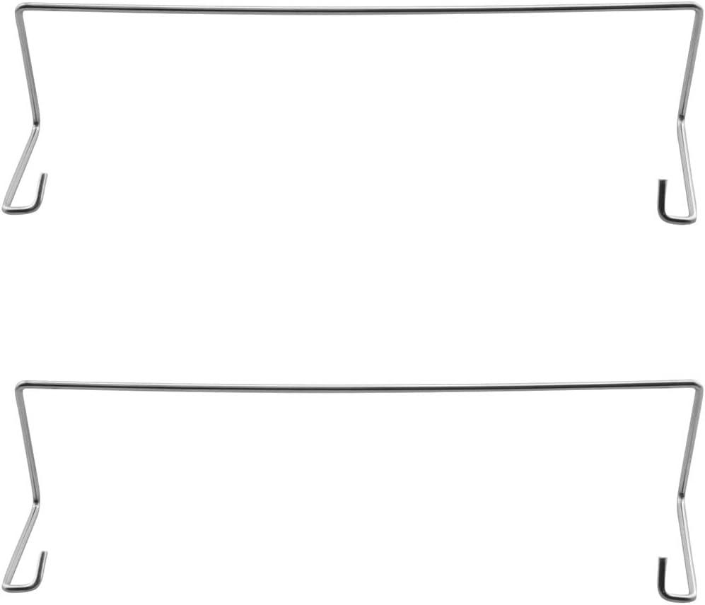 RLECS 2PCS Computer CPU Cooler 9cm Fan Fixing Clip Buckle Stainless Steel Circlip Wire Hook Up Hook Fan Buckle Fan Hook Fixing Bracket