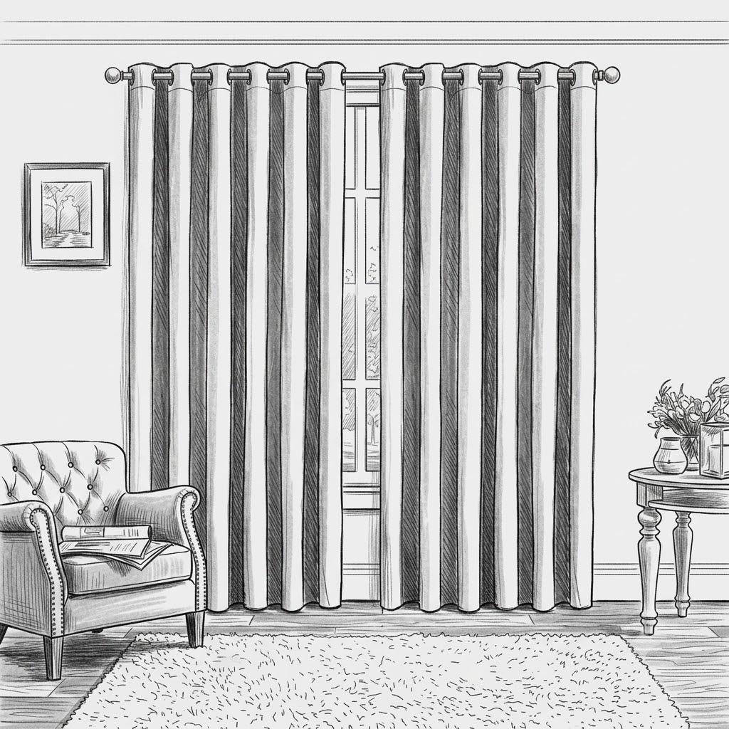 Blue curtains size 62x50