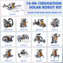 Bottleboom STEM 13-in-1 Education Solar Power Robots Toys for Boys Age 8-12, Educational Toy Science Kits for Kids Experiment Robotics Set Birthday Gifts for 8 9 10 11 12 Years Old