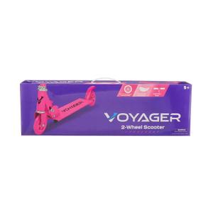 VOYAGER Scooter for Kids Ages 3-8- Light Up Wheels, Extra Wide Deck, Foot Activated Break, Self Balancing Kids Toys for Boys & Girls