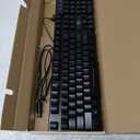 Rii RK100+ Multiple Color Rainbow LED Backlit Large Size USB Wired Mechanical Feeling Multimedia PC Gaming Keyboard,Office Keyboard for Working or Primer Gaming,Office Device