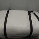 MOLLHAITY2-inch thick yoga mat, extra-thick exercise mat. Fitness mat, extra-thick yoga mat for men and women, suitable for Pilates and various fitness exercises. PU leather tear-resistant fitness mat with a carrying handle for comfortable cushioning and support.