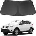 Windshield Sun Shade Compatible with 2013-2018 Toyota RAV4 Accessories Foldable Sun Blocker Sunshade Protect Car from Sun Rays & Heat Damage